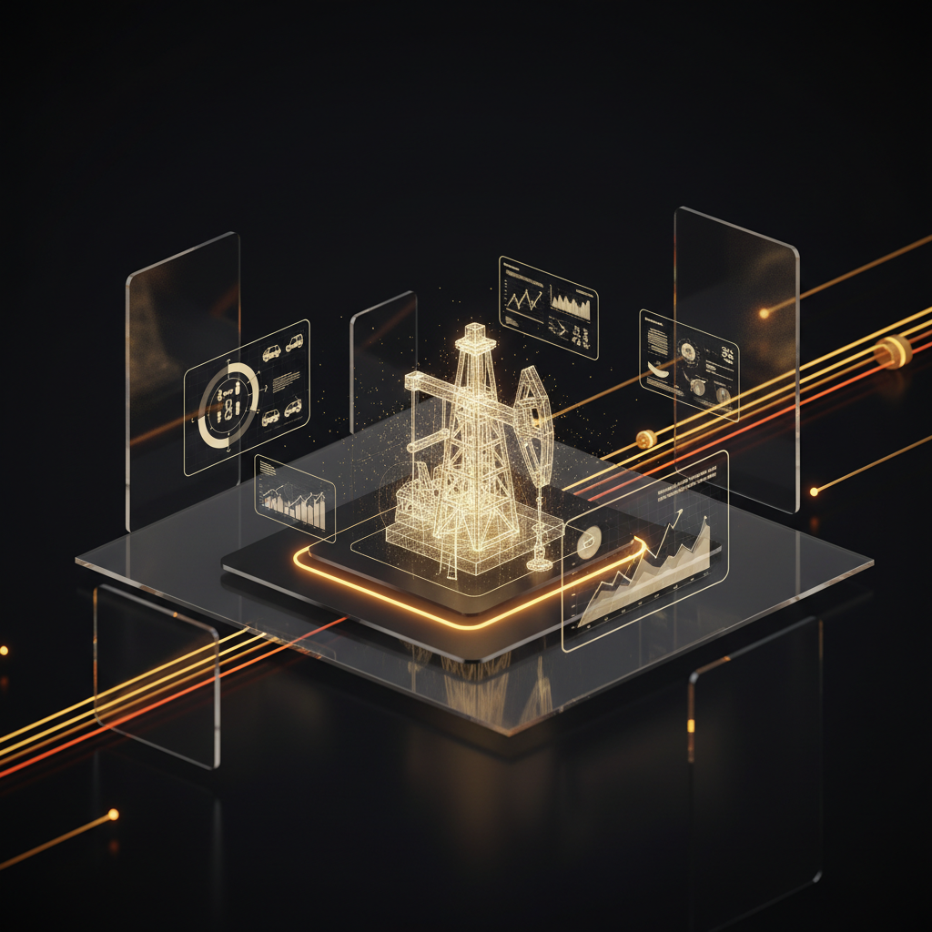 3D visualization illustration Tableau CRM for Oil & Gas - Field Service Optimization - RenderDraw