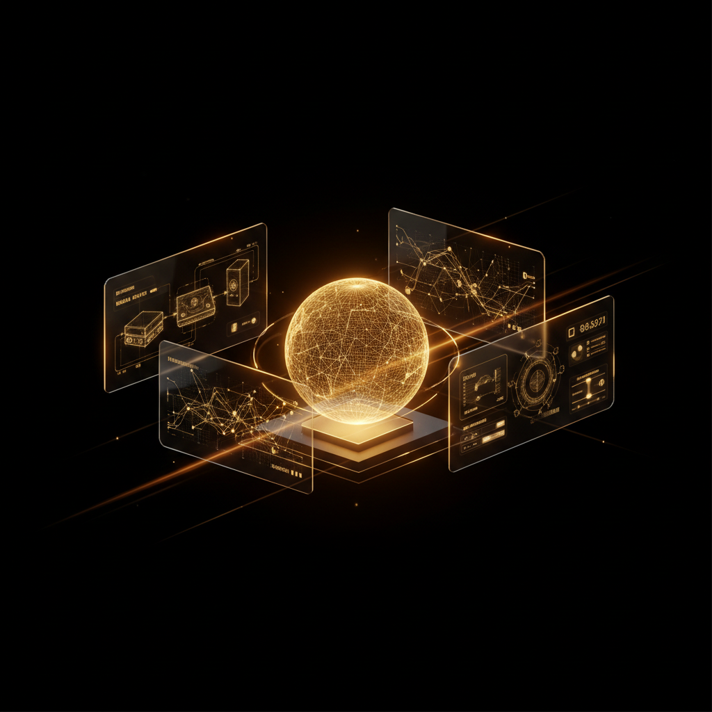 3D visualization illustration Media Cloud for Media & Entertainment - Quote Automation - RenderDraw