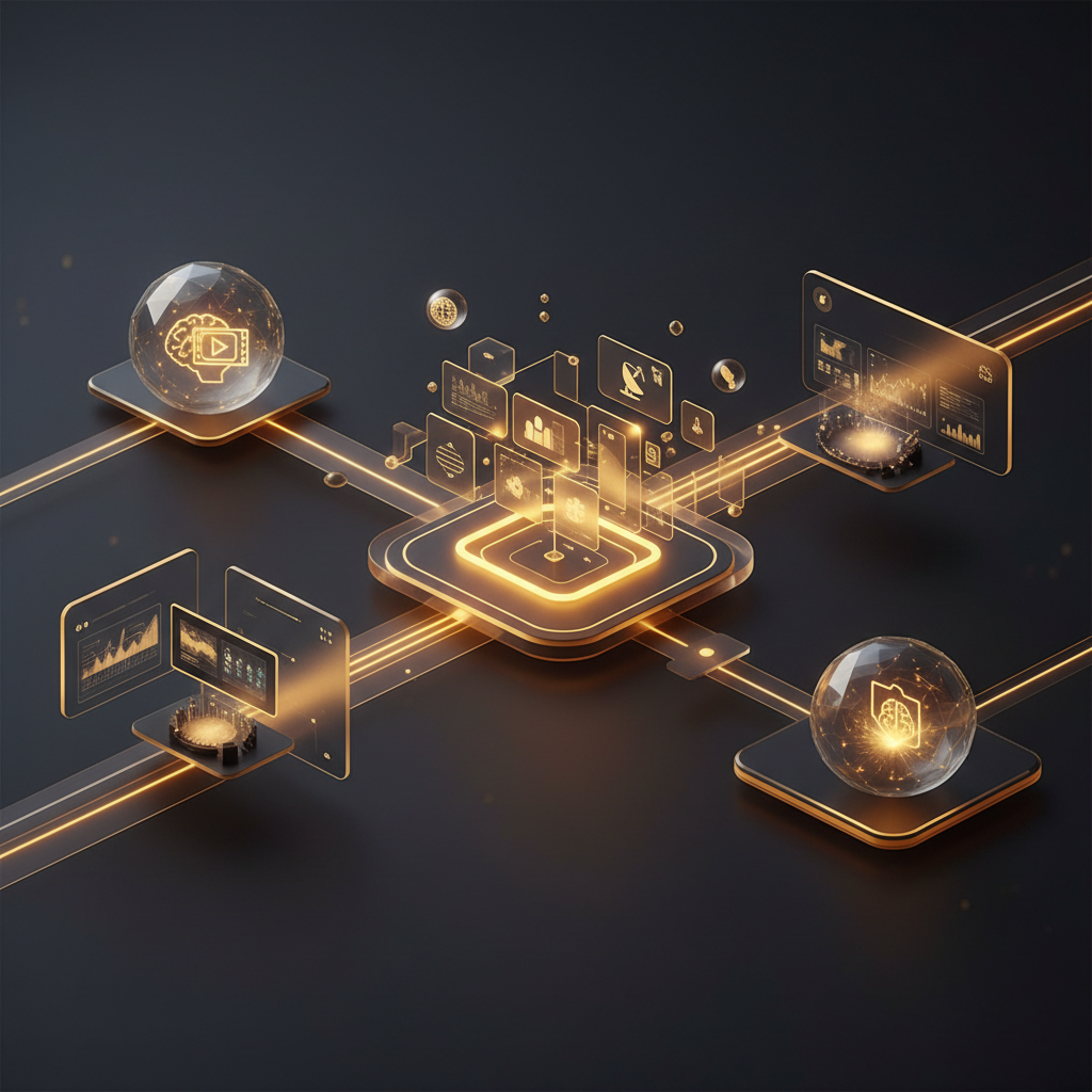 3D visualization illustration Agentforce Revenue Management for Media & Entertainment - Revenue Management Intelligence - RenderDraw