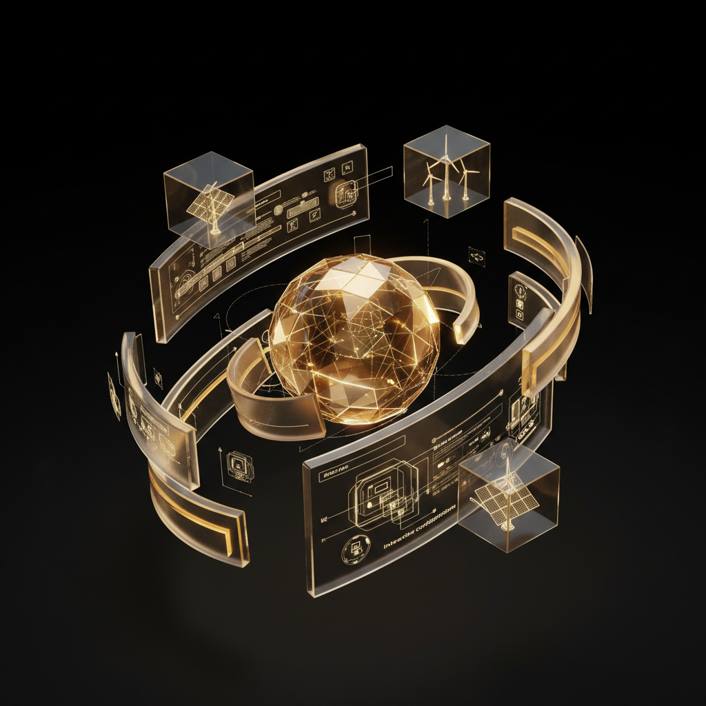 3D visualization illustration Agentforce Revenue Management for Energy & Utilities - Product & service portfolio management - RenderDraw