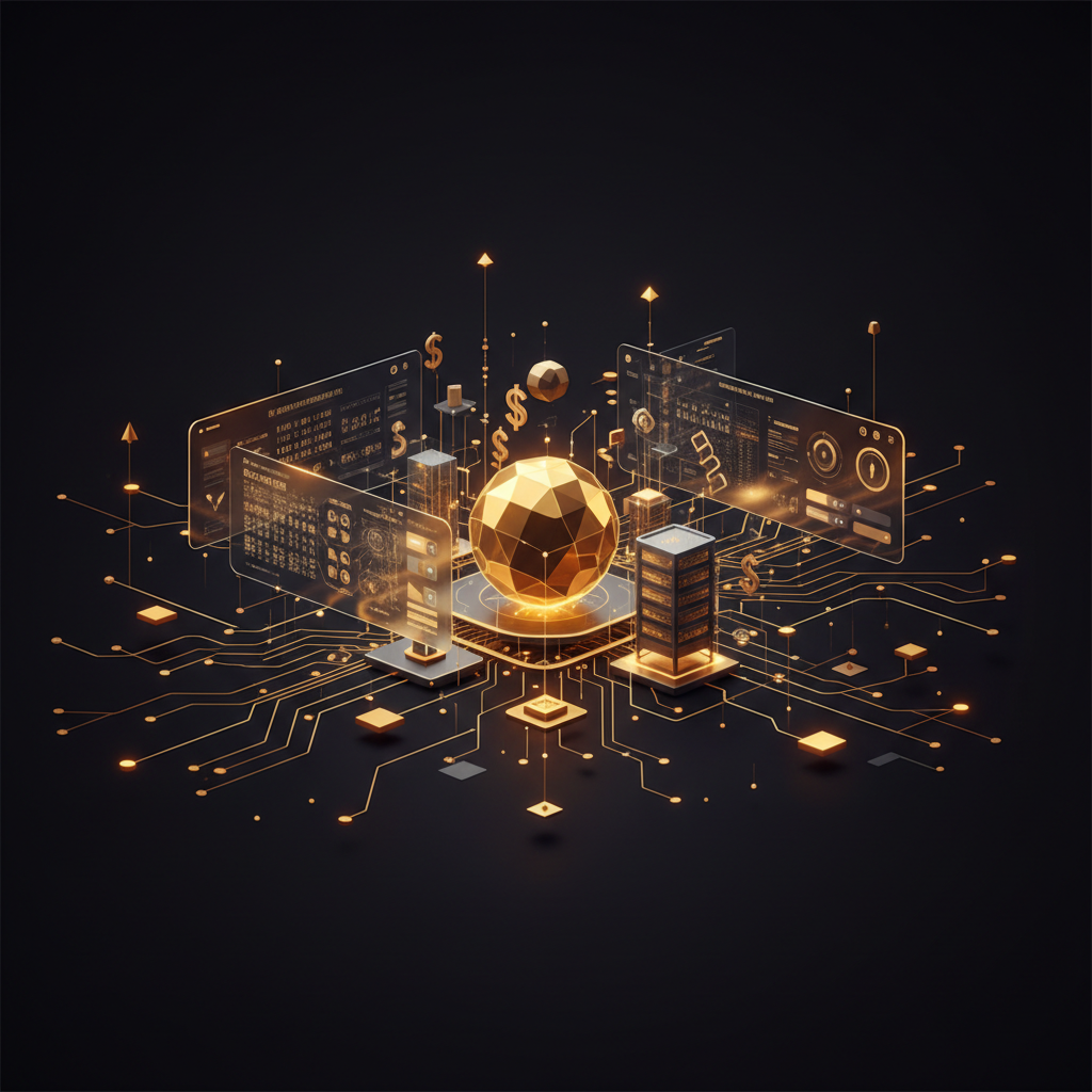 3D visualization illustration Agentforce Revenue Management for Financial Services - Billing & Invoicing automation - RenderDraw