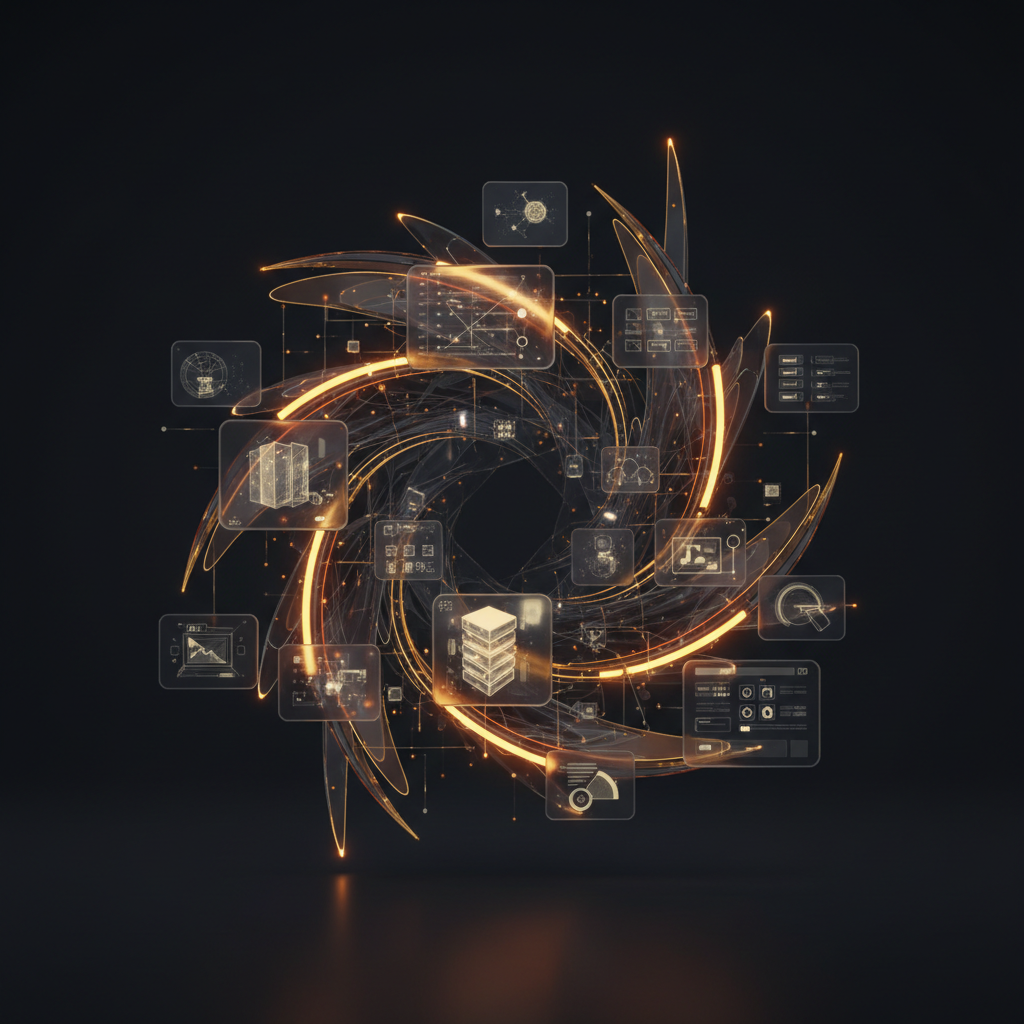 3D visualization illustration Agentforce Revenue Management for SaaS & Software - Upsell / cross-sell automation - RenderDraw