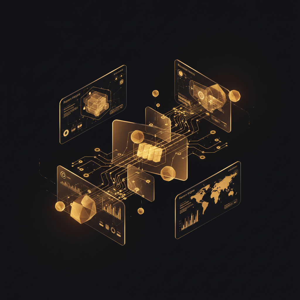 3D visualization illustration Agentforce Revenue Management for High Tech - Business rules engine for revenue - RenderDraw