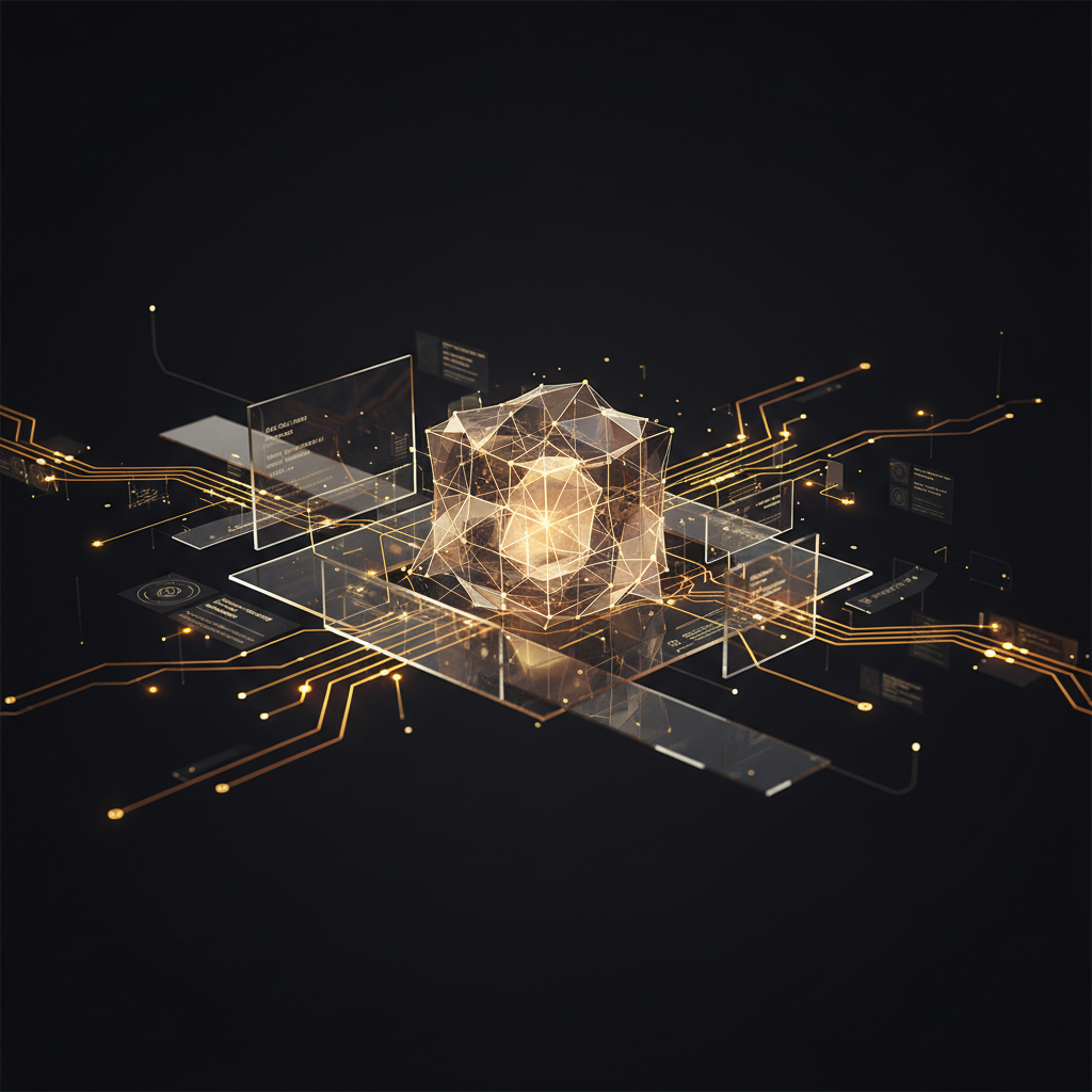 3D visualization illustration Agentforce Revenue Management for Financial Services - Business rules engine for revenue - RenderDraw