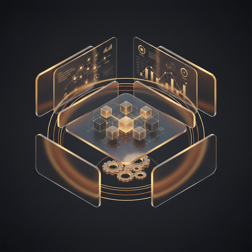 3D visualization illustration Agentforce Revenue Management for SaaS & Software - Revenue platform architecture - RenderDraw