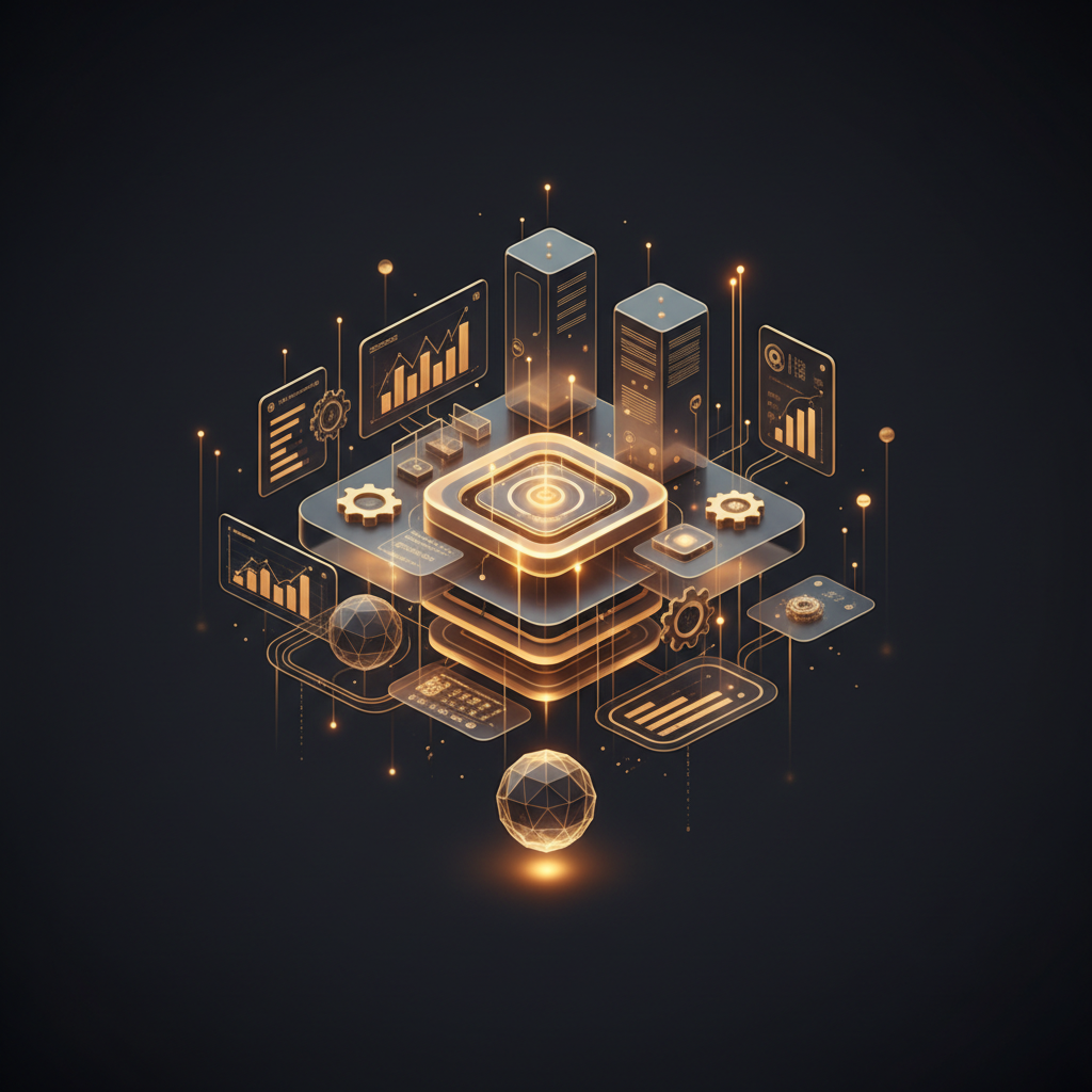 3D visualization illustration Agentforce Revenue Management for SaaS & Software - Complete Revenue Operations - RenderDraw